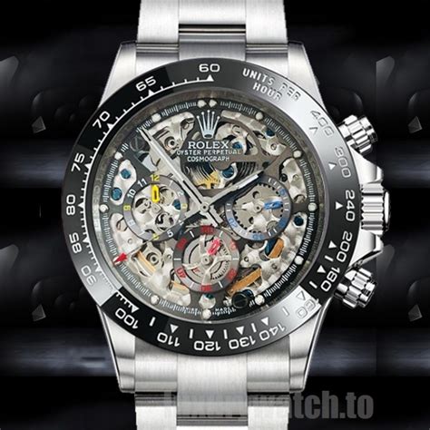 rolex daytona skeleton mad|rolex daytona models.